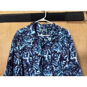 Cubavera Men's‎ 3XTall Hawaiian Shirt Button Up Short Sleeve Blue